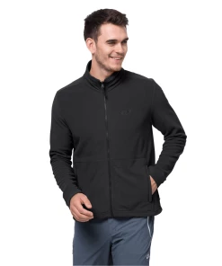 Bon marché 🎉 Randonnee Pedestre Homme Jack Wolfskin Polaire Jack Wolfskin Kiruna NOIR 👍