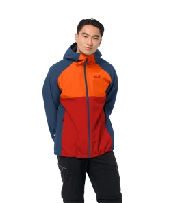 Tout neuf ✨ Randonnee Pedestre Homme Jack Wolfskin Veste Imperméable Jack Wolfskin Mount Isa ROUGE 🤩 -Columbia Shop f47e894903bf408e85ce05b9a2c59b38