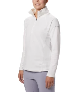 Meilleure vente ✔️ Mode- Lifestyle Femme Columbia Sweatshirt 1/2 Zip Femme Columbia Glacial Iv Print Pro BLANC 😀