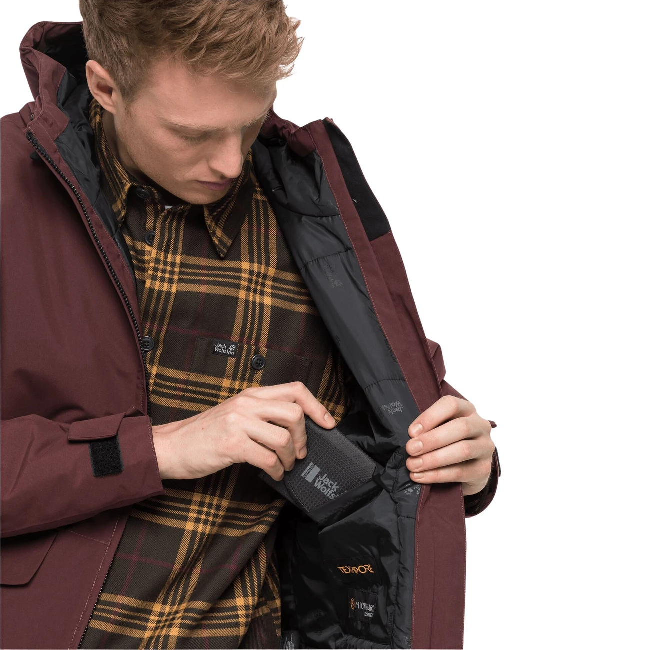 Sortie 🛒 Randonnee Pedestre Homme Jack Wolfskin Veste Jack Wolfskin White Forest 3xl ROUGE 😉 6 Sortie 🛒 Randonnee Pedestre Homme Jack Wolfskin Veste Jack Wolfskin White Forest 3xl ROUGE 😉 – Image 6